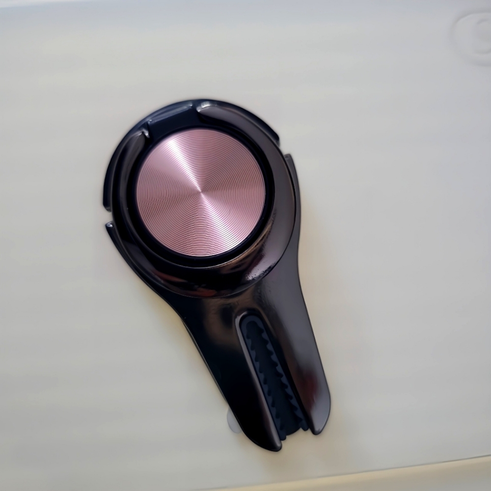 *NEVER USED* ZUMI Rose Gold Flip Grip/Phone Ring Vent Clip & Stand